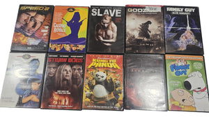 100 Used DVDs Assorted Genre Untested, Unsorted