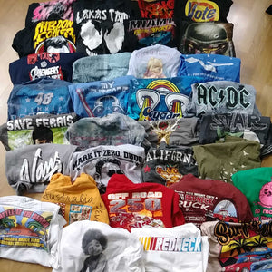Lot of 30 Graphic T-Shirts, Marvel, AC/DC, Star Wars & More