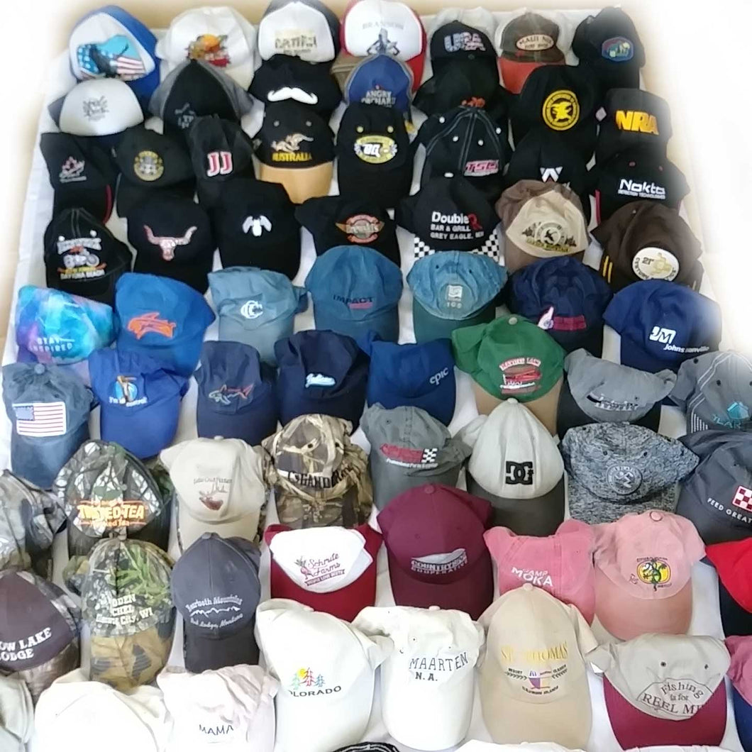 70 Baseball and Trucker Hats (Golf, NRS, Vacation, Sports Misc)
