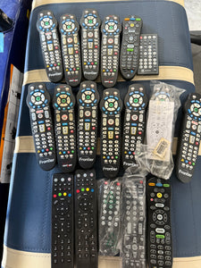 Lot of 100 Remote controls WITH BACKS Mixed