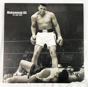 30 Framed photos on Faux Canvas, Ali, Marilyn Monroe, Elvis, Marvel Super Heroes etc