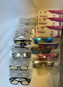 Lot of 40 Transparent driving glasses (light reflecting)