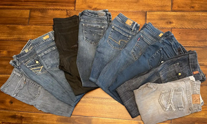 Lot of 100 Jeans & Dress shirts + more (Silver Lucky BKE, Polo)