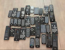 Load image into Gallery viewer, Lot of 100 Mixed Mini Remote controls (as is UNtested) Jensen, Allegra, Dual and more