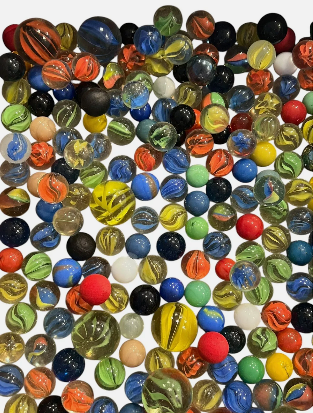 Lot of 1,050 Vintage Glass Marbles