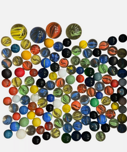 Lot of 1,050 Vintage Glass Marbles