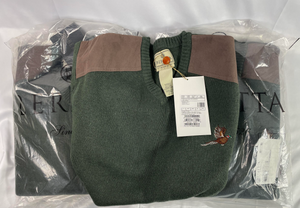24 Beretta Brand Sweaters With Embroidered Pheasant