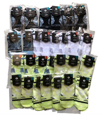 Lot of 30 Socks Tavi Sport Parker & Taylor Low Rise Cycle Socks