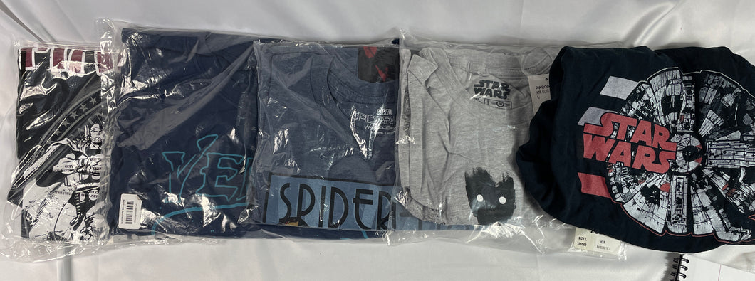 Lot 41 BRAND NEW Shirts, Marvel, NRA, American Flag and more