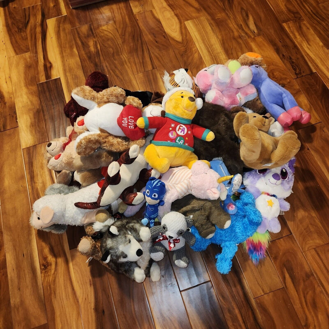 Mixed Plush Lot Bulk Stuffed Animal Lovey Toy Reseller Various Lot 4 30+ Pieces