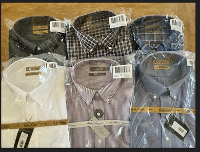 Lot of 6 Brand New Mens Dress Shirts.  MSRP $477