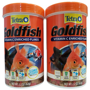 Lot of 60 Tetra Goldfish Vitamin C Goldfish Enriched Flakes 2.2 oz