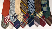 Load image into Gallery viewer, 60 Vintage Ties Silk, Polyester, Wool, 40 brands, Cassini, Stafford, Atkinson, Wembley (#3)